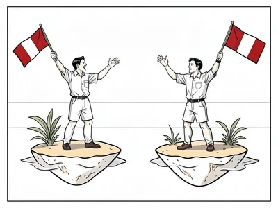 Neighbors on desert islands