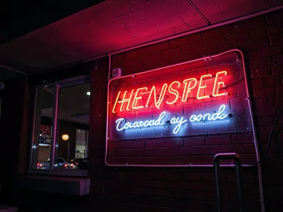Bar exterior neon