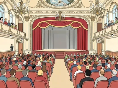 Grand opera house interior
