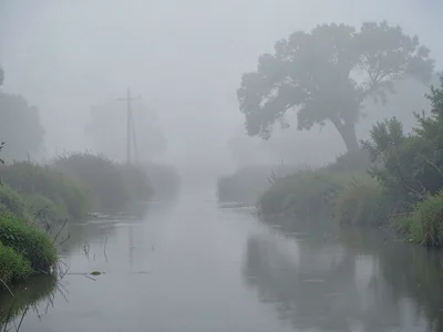 River invisible in smog