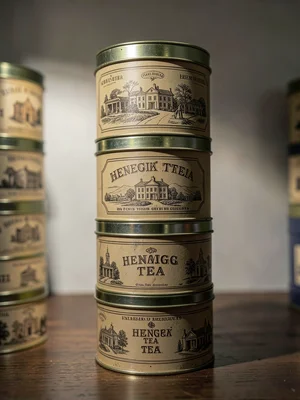 Vintage English Tea Tin Stack Tower