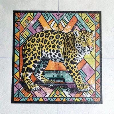 Jaguar in Mayan style