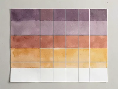 Gouache Gradient Mauve to Ochre