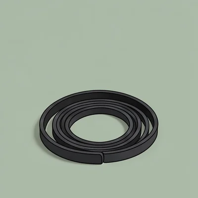 Vertical color-block story shot of a coiled camera strap on sage green seamless,