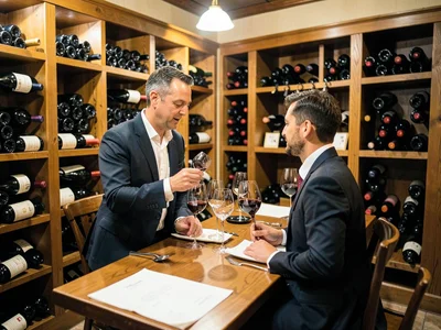 Wine cellar tasting
