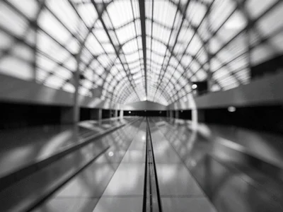 Architectural blur creating structure pattern