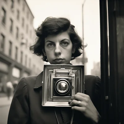 Vivian Maier. Self portrait of Vivian Maier by Vivian