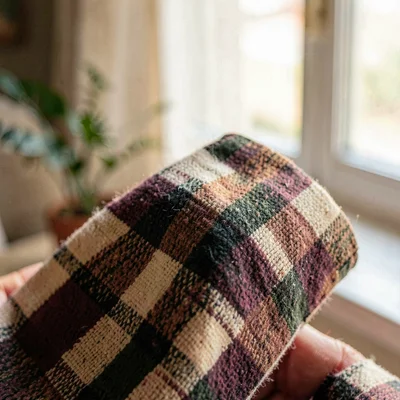 Tight warm closeup of a checkered grip showing diamond pattern, soft butter wind