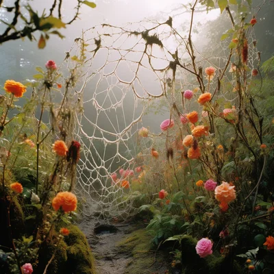 Land Art Photo Andy Goldsworthy-Inspired Dew-covered