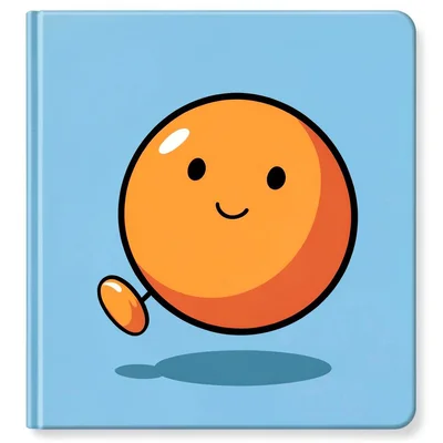 Big orange bouncing ball