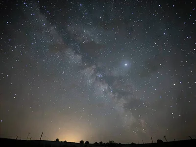 Smog affecting star visibility night
