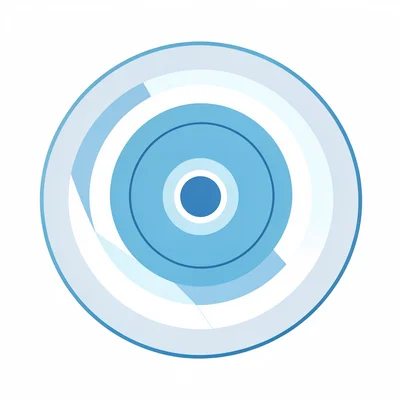 Flat geometric ability icon of a heal pulse with concentric rings