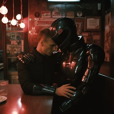 Nan goldin photo of robocop