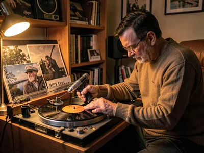 Anti-static gun use before play, the serious audiophile preparation