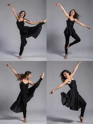 Dancer multiple poses