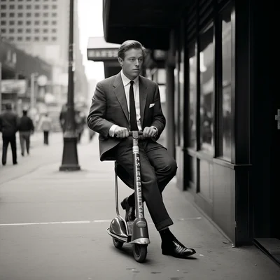 Street photo in the style of Vivian Maier The old-wor