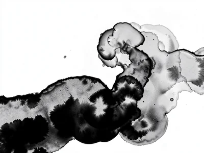 Ink meeting ink creating boundary