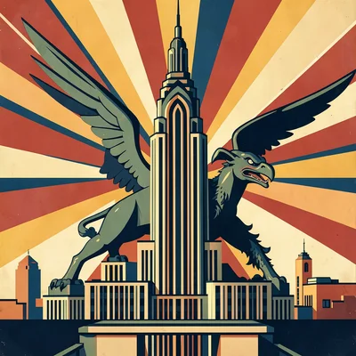 Art Deco Chrysler Building eagle