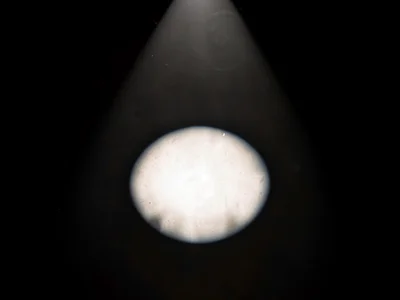Stage spotlight from above