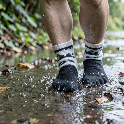 The split second someone steps in something wet while wearing socks