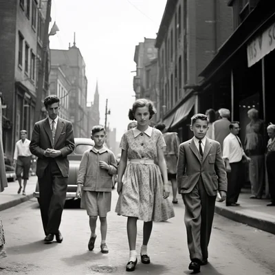 Vivian Maier photo of surprising street scene in mont