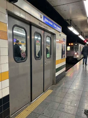 Subway doors closing