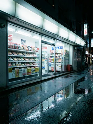 Onigiri Rows Through Window