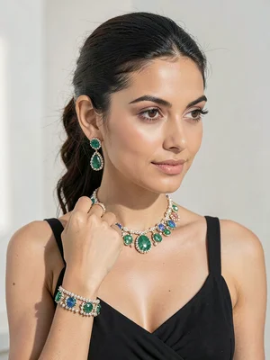 Jewelry on model