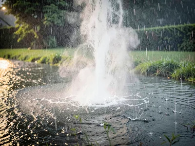 Rain meeting rising steam