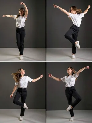 Dancer multiple poses
