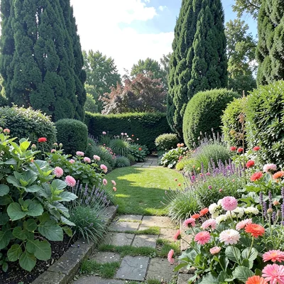 Garden view composed