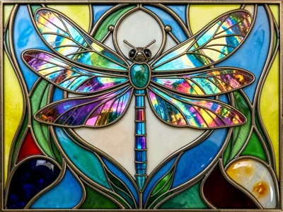 Cloisonne Art Nouveau dragonfly