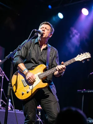 Guitarist on stage