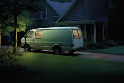 Photo by Gregory crewdson. Twilight Delivery A solita