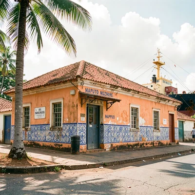 Portuguese colonial tropicália in Maputo, Mozambique, Maputo port customs house 