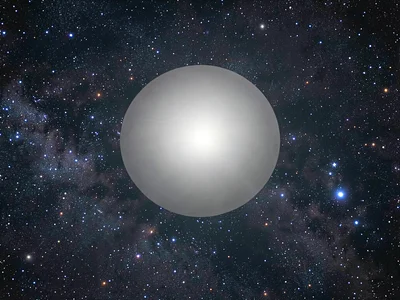 Elliptical galaxy as smooth featureless glow