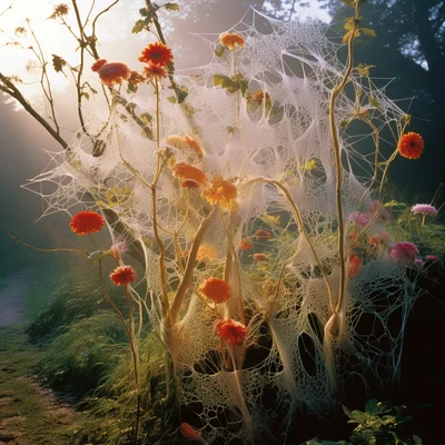 Land Art Photo Andy Goldsworthy-Inspired Dew-covered