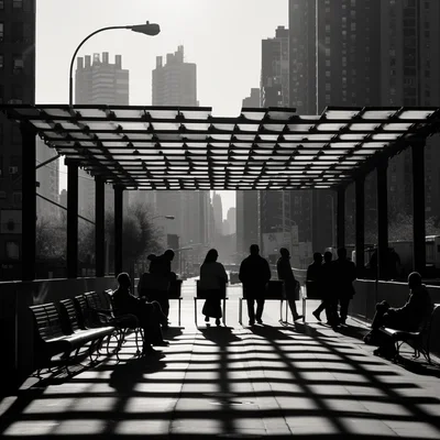 Street photo in the style of Vivian Maier Against the