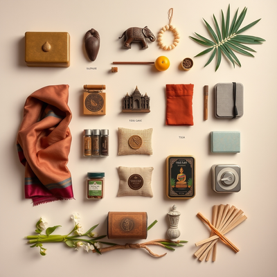 Knolling flat-lay photograph, objects perfectly arranged in grid,. Overhead knolling flat-lay photograph of objects from