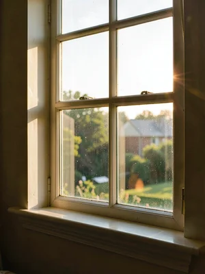 Window figure morning