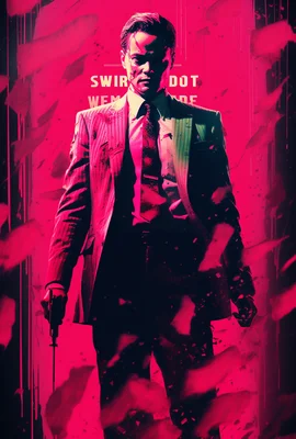 A Tarantino movie poster of Wolf of Wall Street. DiCa