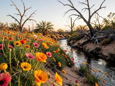 Desert Wash Wildflower Borders