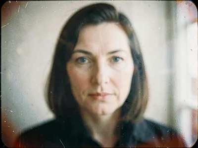 Portrait through fogged glass effect