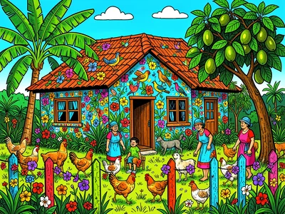 La Maison Décorée et Son Jardin