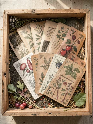 Seed Swap Table Fan Display