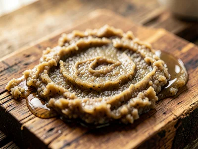 Shio Koji Paste Spread on Cedar Board