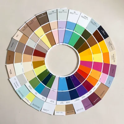 Warm Neutral Radial Swatch Circle