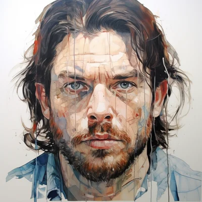 Painting portrait by Jenny Saville. che guevara