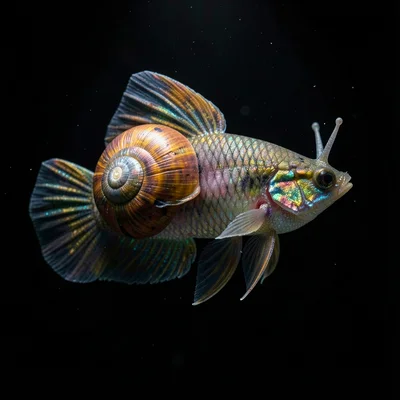 Ramshorn Snail Spiral Portrait