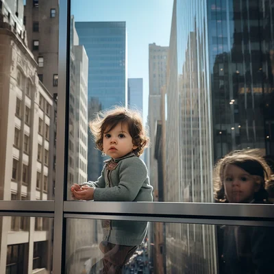 Photo in the style of Vivian Maier 2020 - Window into